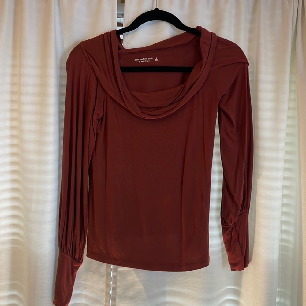 Abercrombie and Fitch orange-ish / red-ish long sleeve shirt